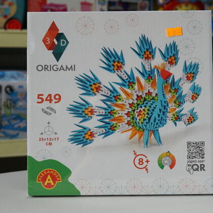 #1503 Origami ar 549 detaļām Pāvs / Cena 12.40 EUR