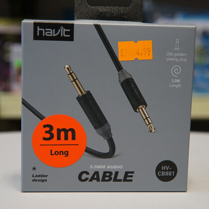 #4406 Kabelis 3.5mm audio 3 metri / Cena 4.99 EUR