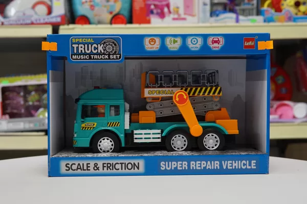 #1324 Auto - pacēlājs ar skaņām 'Super Repair Vehicle' / Cena 14.94 EUR