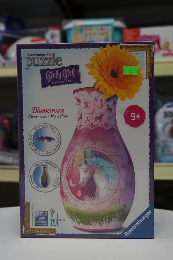 #1402 Puzle (3D vāzes formā) ar vienradzi / cena 14,70 EUR