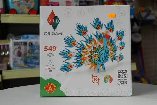 #1503 Origami ar 549 detaļām Pāvs / Cena 12.40 EUR