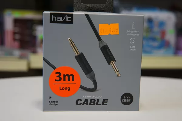 #4406 Kabelis 3.5mm audio 3 metri / Cena 4.99 EUR