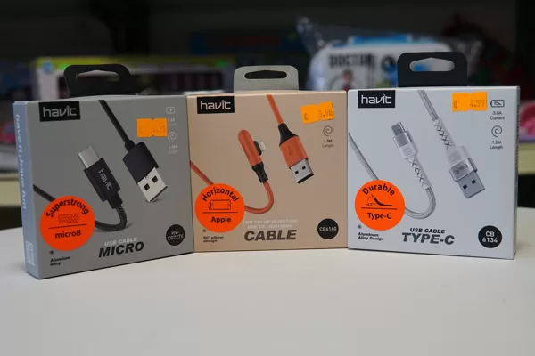 USB kabeļi / Cenas Type-C, Micro 4.98 EUR, Apple 3.98 EUR